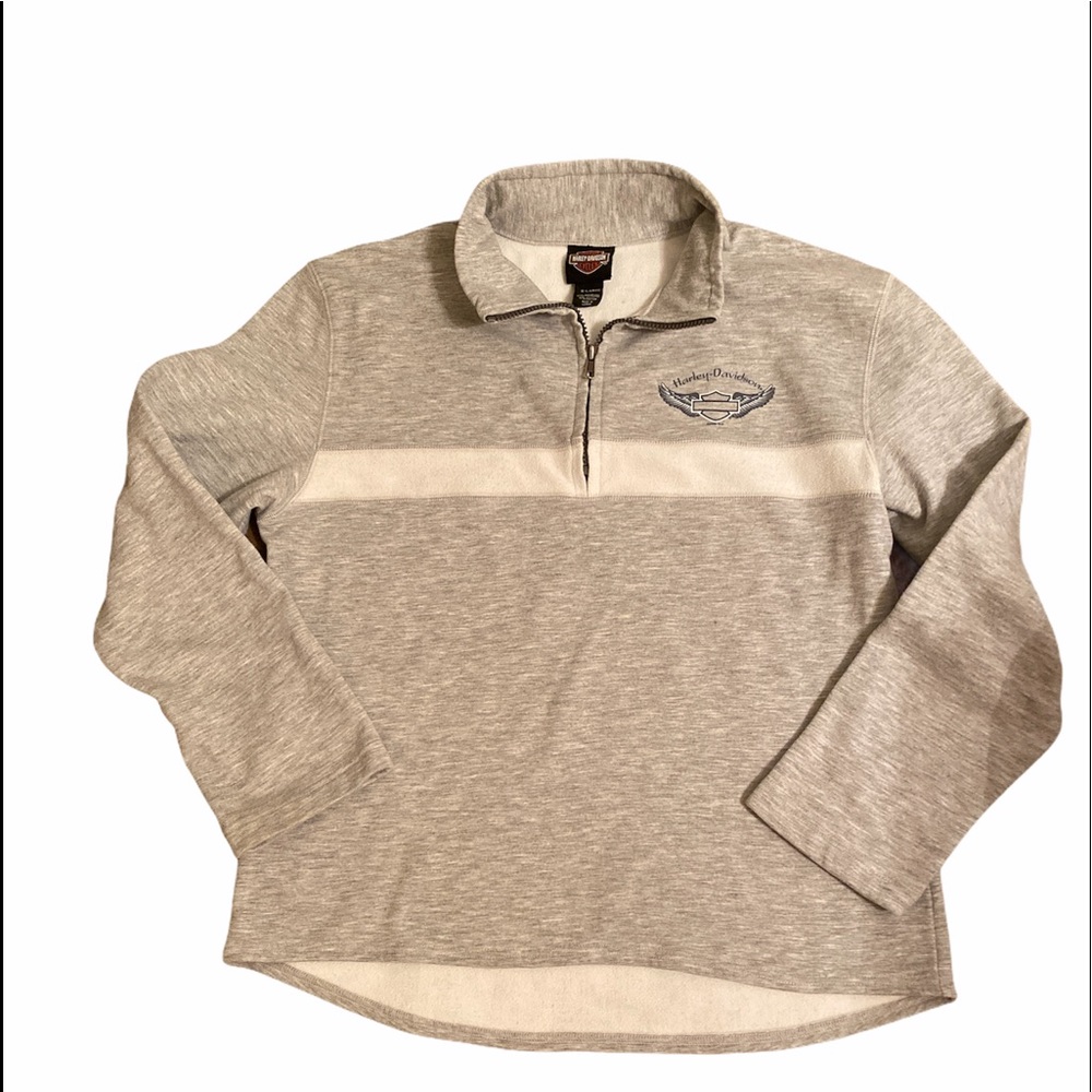 Harley Davidson quarter zip sweatshirt